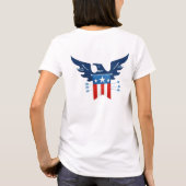 T-shirt Tout American Eagle & Flag Patriotic (Dos)