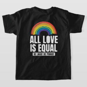 T-shirt Tout amour est la même fierté LGBT Egalité des dro