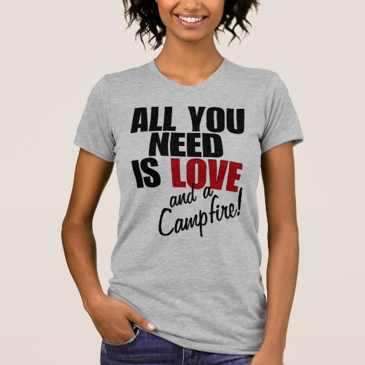 T-shirt "TOUT CE DONT VOUS AVEZ BESOIN, C'EST L'AMOUR et u (Devant)