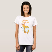 T-shirt tout ce dont vous avez besoin est un animal de com (Devant entier)