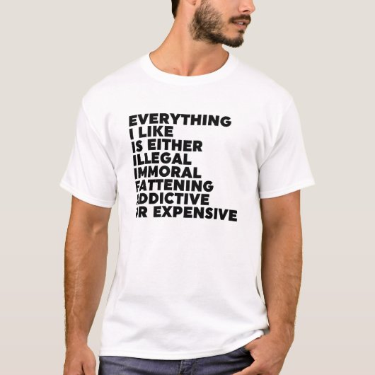 T-shirt Tout ce que j'aime (Devant)