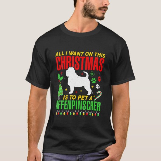 T-shirt Tout Ce Que Je Veux Pour Ce Noël, C'Est De Pet Un (Devant)