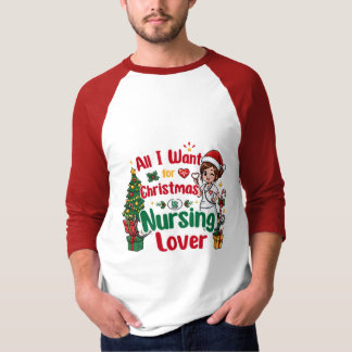T-shirt Tout ce que je veux pour Noël, c'est allaiter