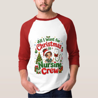 T-shirt Tout ce que je veux pour Noël, c'est l'équipe de s