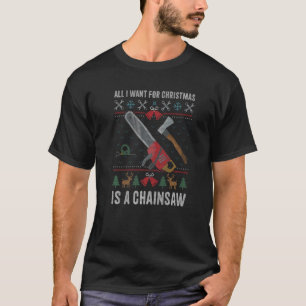 T-shirt Tout Ce Que Je Veux Pour Noël, C'Est Un Bois De Lu