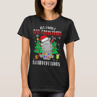 T-shirt Tout Ce Que Je Veux Pour Noël Est Un Pyjama Hippop