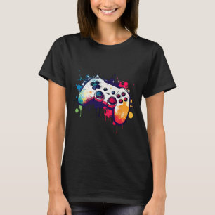T-shirt Tout Ce Que Jeu Vidéo Contrôleur Gamer Me Garde
