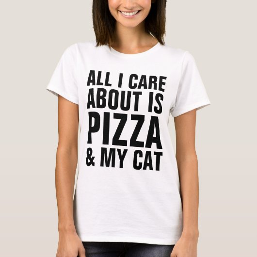 T-SHIRT TOUT CE QUI M'INTÉRESSE, C'EST LA PIZZA ET MON RÉS (Devant)