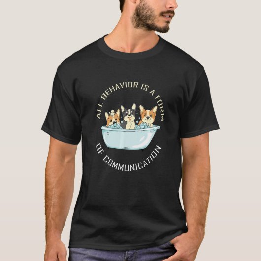 T-shirt Tout comportement est une forme de communication A (Devant)