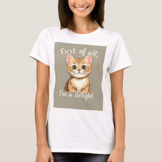 T-shirt Tout d'abord, je suis un amateur de chats drôles r