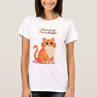 T-shirt Tout d'abord, je suis un amateur de chats drôles r
