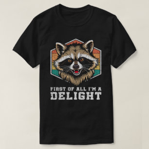 T-shirt Tout d'abord Je Suis Une Délicieuse Rétro Vintage