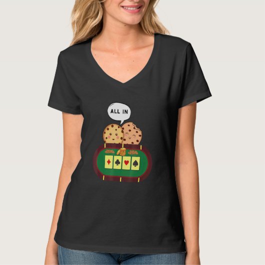 T-shirt Tout Dans Cookie Chocolat Chip Poker 1 (Devant)