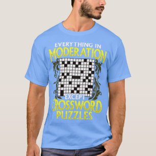 T-shirt Tout Dans La Modération Sauf Les Mots Croisés Puzz