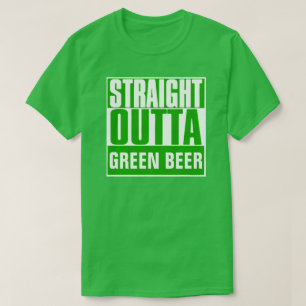 T-SHIRT TOUT DROIT À LA BIÈRE VERTE ST. JOUR DE PATRICK
