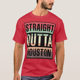 T-shirt Tout droit de Houston Mignon USA Thés Vintage Homm