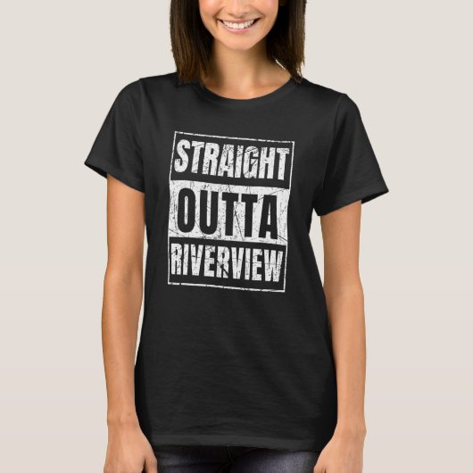 T-shirt Tout droit de Riverview Floride (Devant)
