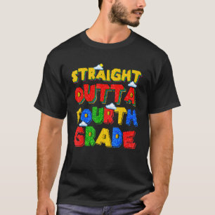 T-shirt Tout droit devant le gamer de quatrième année de r