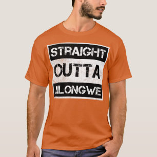 T-shirt Tout droit devant Lilongwe Malawi Vintage en détre