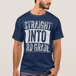 T-shirt Tout Droit En 3e Année Retour À L'École Troisième
