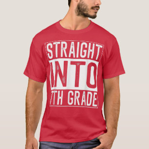 T-shirt Tout droit en 7e année Retour à l'école Premier jo