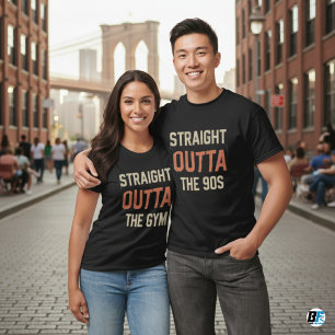 T-shirt TOUT DROIT SORTI - ajoutez votre texte ici/créez l