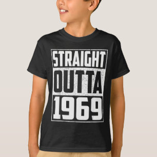 T-shirt Tout droit sorti de 1969 Année de naissance Vintag