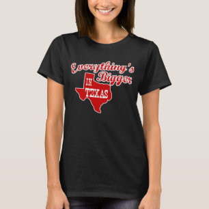 T-shirt Tout est plus grand au Texas State Shape Shirt