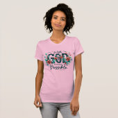 T-shirt Tout est possible avec Dieu (Devant entier)