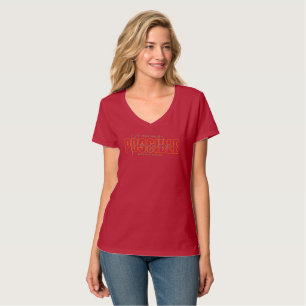 T-shirt Tout est possible Cou-V féminin