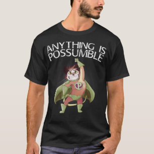 T-shirt Tout Est Possumable Superhero Possum Drôle Oppos