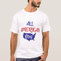 Tout Garçon Américain Patriote Carte USA Enfants