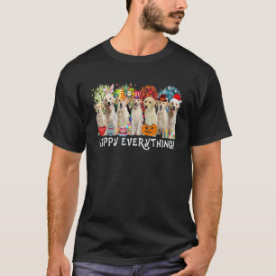 T-shirt Tout Heureux Labrador Retriever Chien Saisons Al