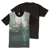 T-shirt Tout Imprimé Enregistrer par la croix (Devant et derrière)