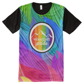 T-shirt Tout Imprimé Pièce en t colorée lumineuse de fierté