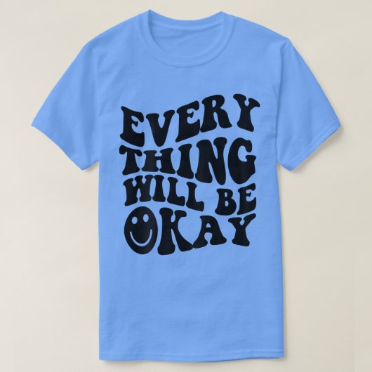 T-shirt Tout ira bien Inspiration Retro Print (Design devant)