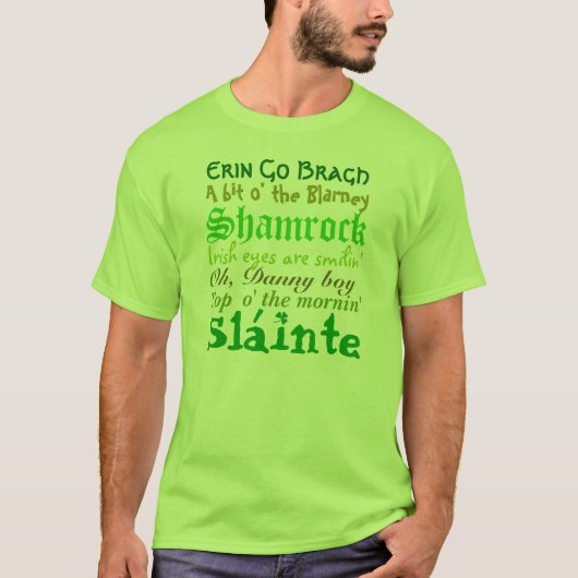 T-shirt Tout Irlandais (Devant)