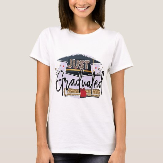 T-shirt Tout juste diplômé  (Devant)