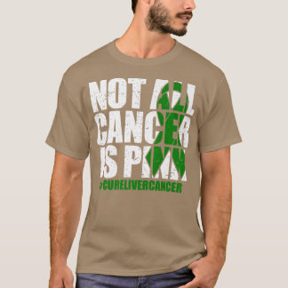 T-shirt Tout Le Cancer N'Est Pas Rose Vert Ruban Cancer Du