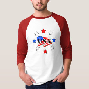 T-shirt Tout le drapeau et étoiles des Etats-Unis