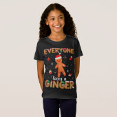 T-Shirt Tout Le Monde Aime Ginger Cute Gingerbread Cookie (Devant entier)