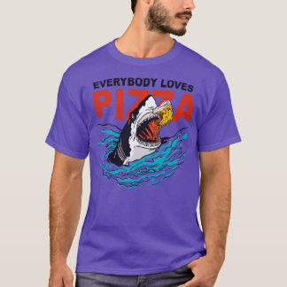 T-shirt Tout Le Monde Aime La Pizza Manger Dernière tranch