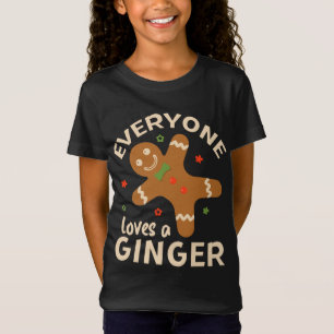 T-Shirt Tout Le Monde Aime Le Gingembre Drôle Mignonne Gin