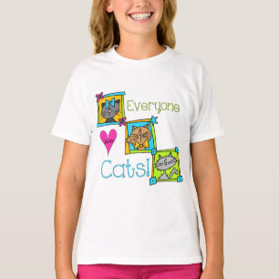 T-shirt Tout le monde aime les chats