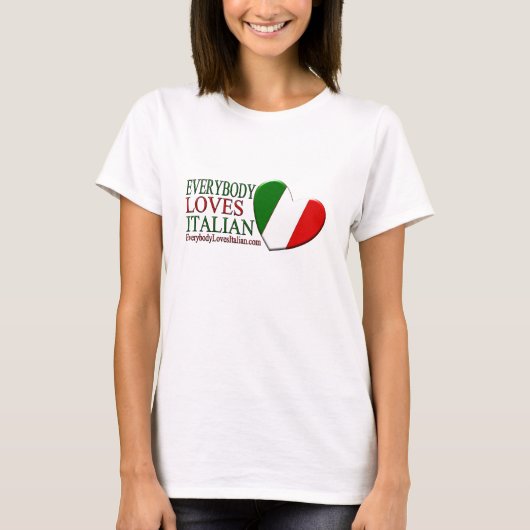 T-shirt Tout le monde aime l'italien (Devant)