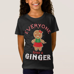 T-Shirt Tout Le Monde Aime Un Gingembre Drôle Mignonne Gin