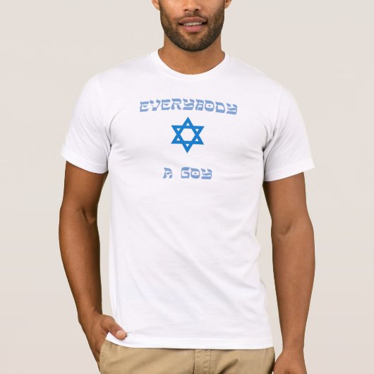 T-shirt tout le monde aime un goy (Devant)