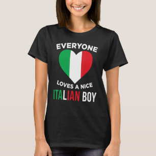 T-shirt Tout Le Monde Aime Un Joli Garçon Italien