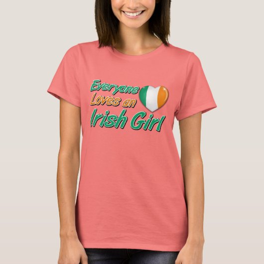 T-shirt Tout le monde aime une fille irlandaise (Devant)