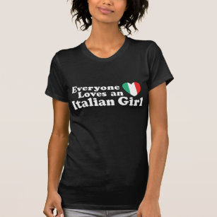 T-shirt Tout le monde aime une fille italienne